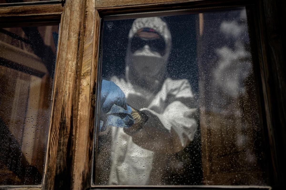 Maison de retraite « Nuestra Señora de las Mercedes&nbsp;», située à El Royo, province de Soria, Castille-et-Léon, Espagne, le 14 avril 2020.&nbsp;
 © Olmo Calvo/MSF