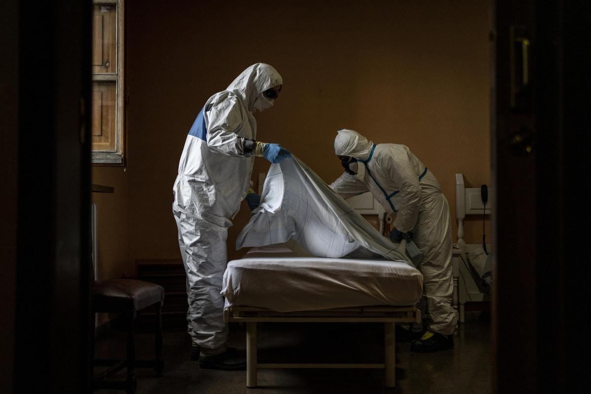 Maison de retraite « Nuestra Señora de las Mercedes&nbsp;», située à El Royo, province de Soria, Castille-et-Léon, Espagne, le 14 avril 2020.&nbsp;
 © Olmo Calvo/MSF