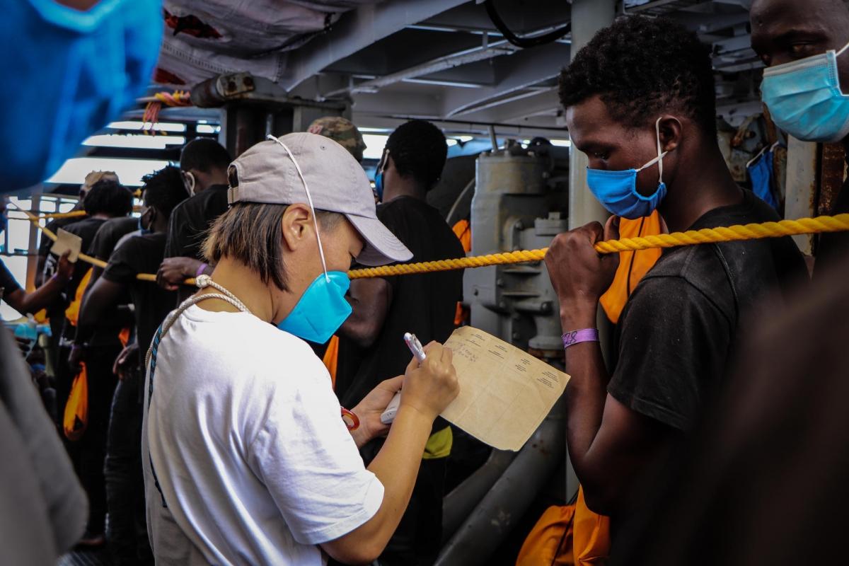 À bord de Sea-Watch 4, septembre 2020.
 © Hannah Wallace Bowman/MSF