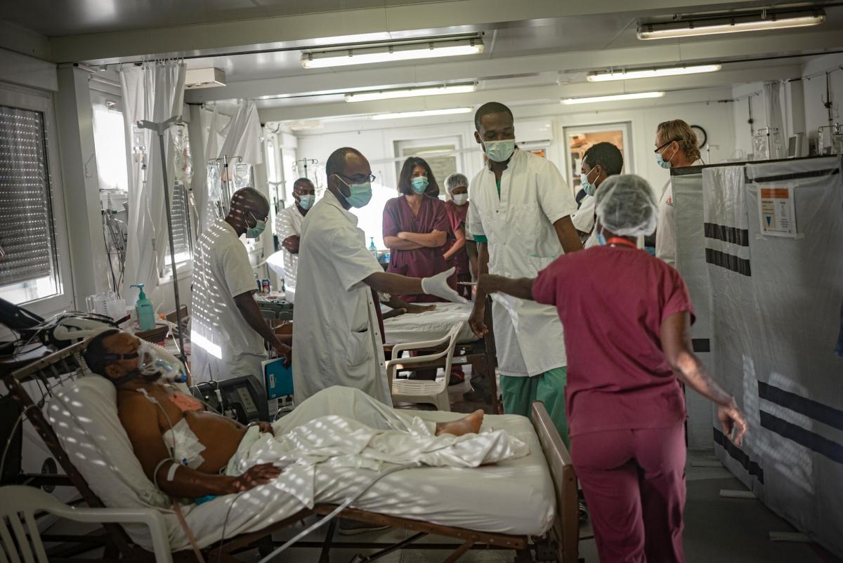 Unité de soins intensifs de l’hôpital de Tabarre à Port-au-Prince.&nbsp;
 © Guillaume Binet/MYOP