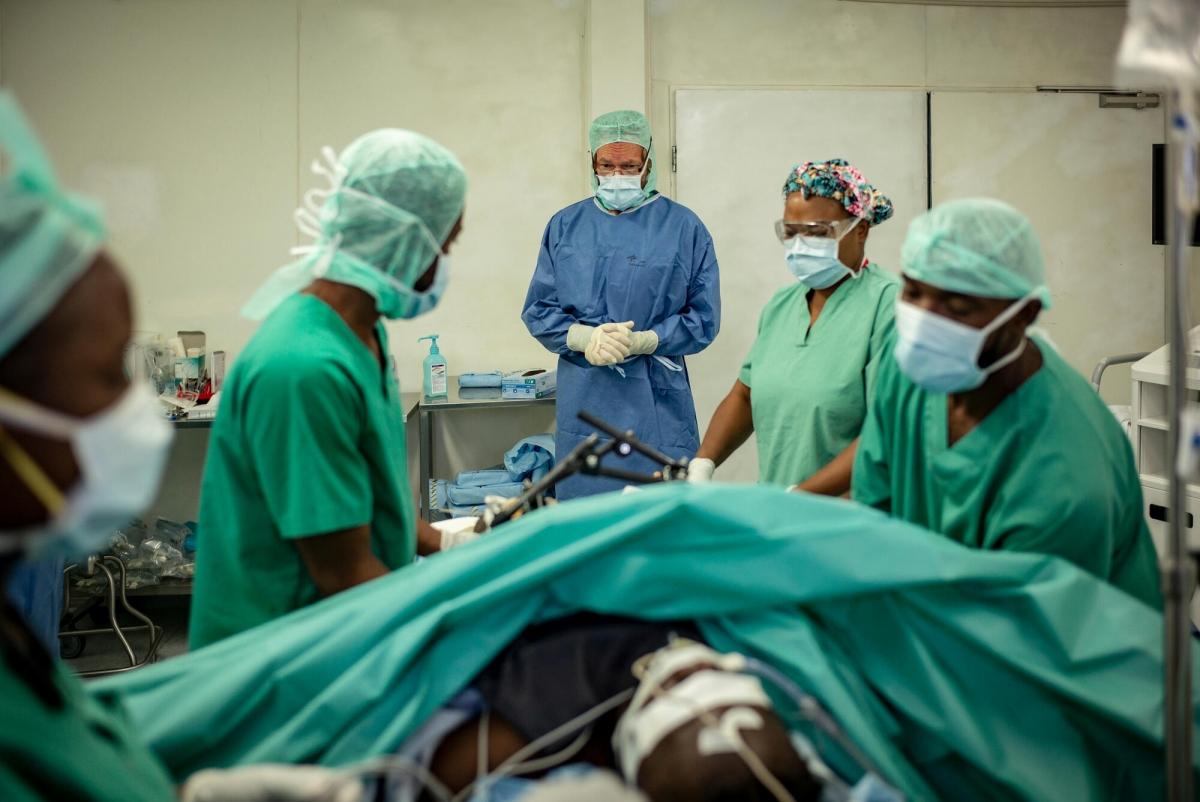 Salle d'opération de l'hôpital de Tabarre.&nbsp;
 © Guillaume Binet/MYOP