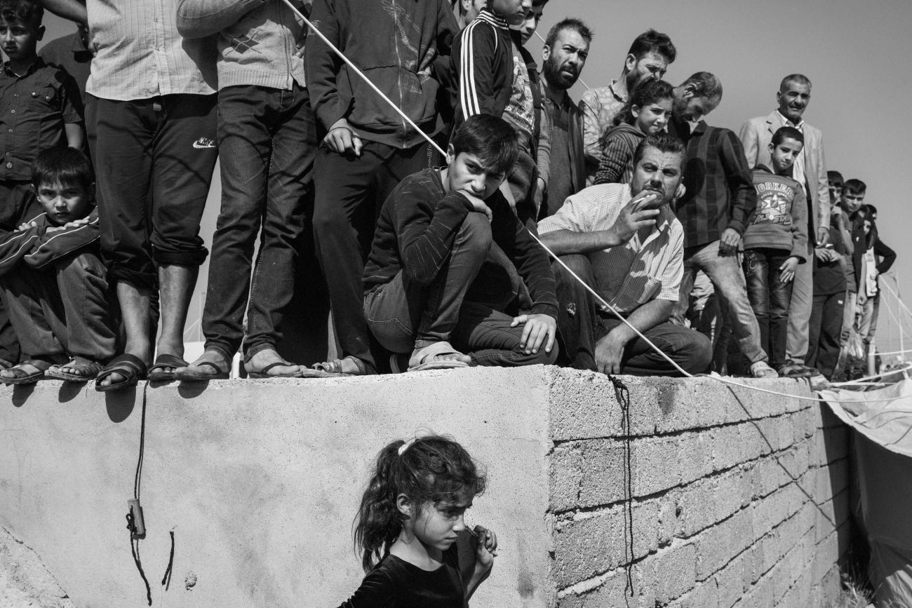 Camp de réfugiés de Bardarash, Kurdistan irakien. Des réfugiés kurdes du nord-est de la Syrie ont trouvé refuge dans le camp de Bardarash.
© Moises Saman / Magnum Photos pour MSF
