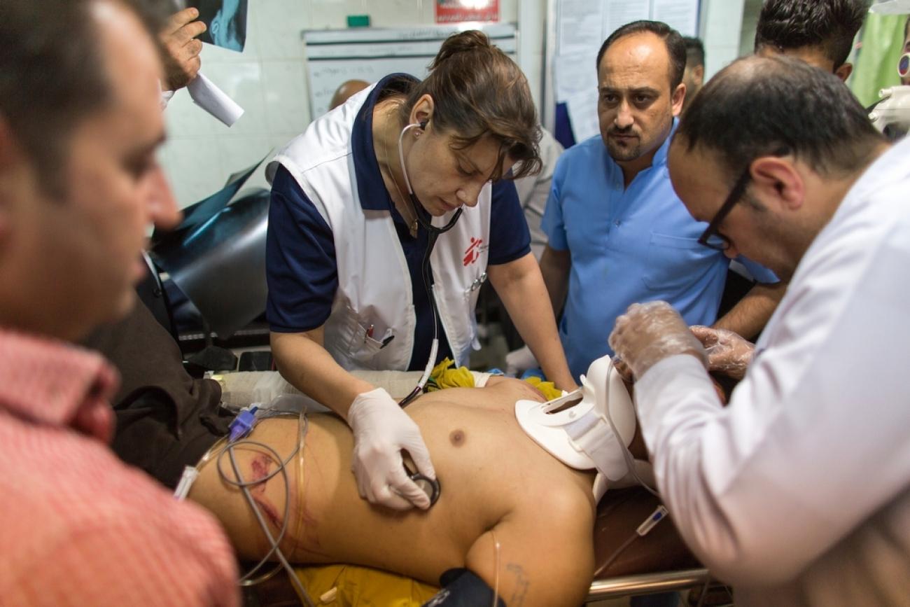 MSF supporting the Emergency Room at the general hospital in Sulimaniya, north east Iraq
