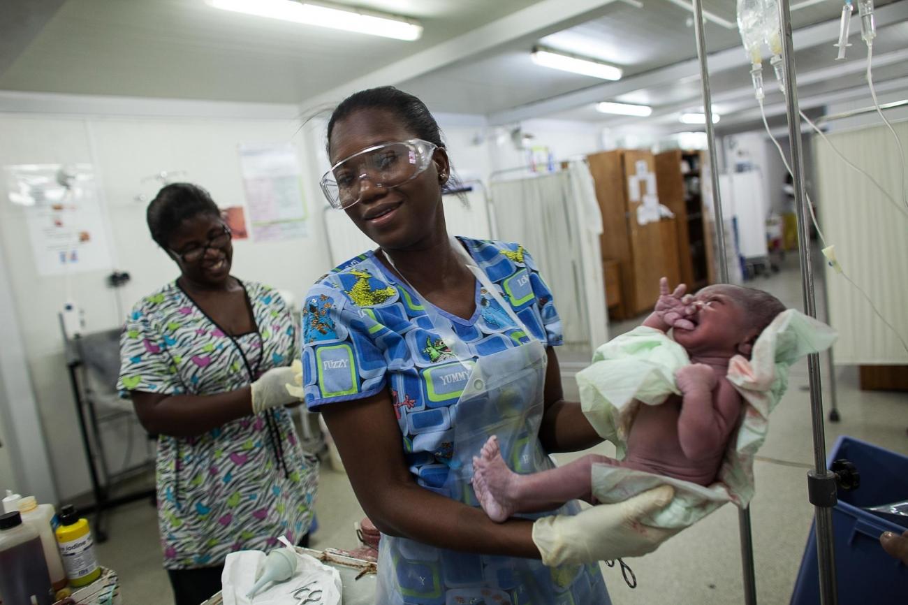Centre de Référence en Urgence Obstétricale (CRUO) d MSF à Port-au-Prince, Haiti, Octobre 2015. 