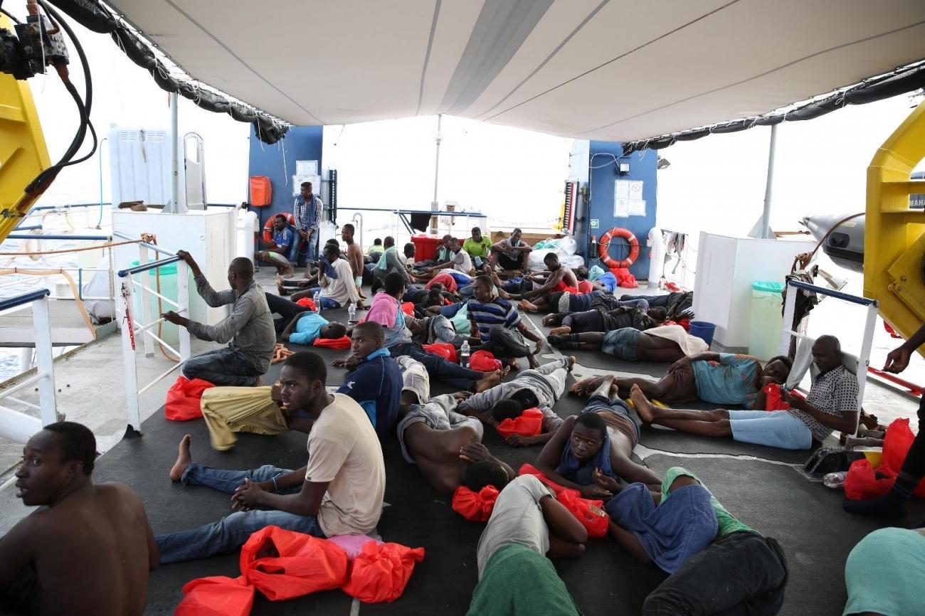 Enfin à bord du Dignity 1.
© Mohammad Ghannam/MSF