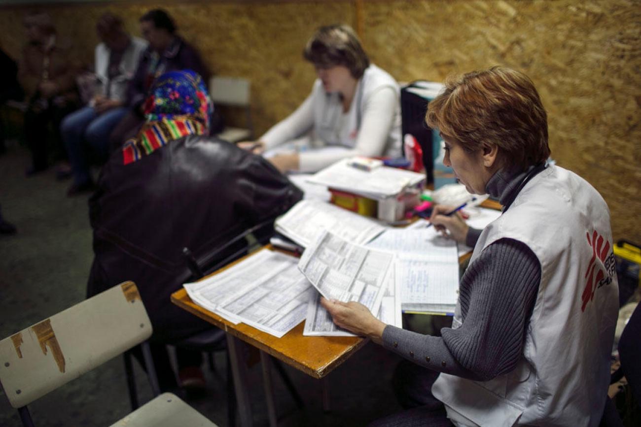 Marioupol, dans l'est de l'Ukraine, octobre 2017.