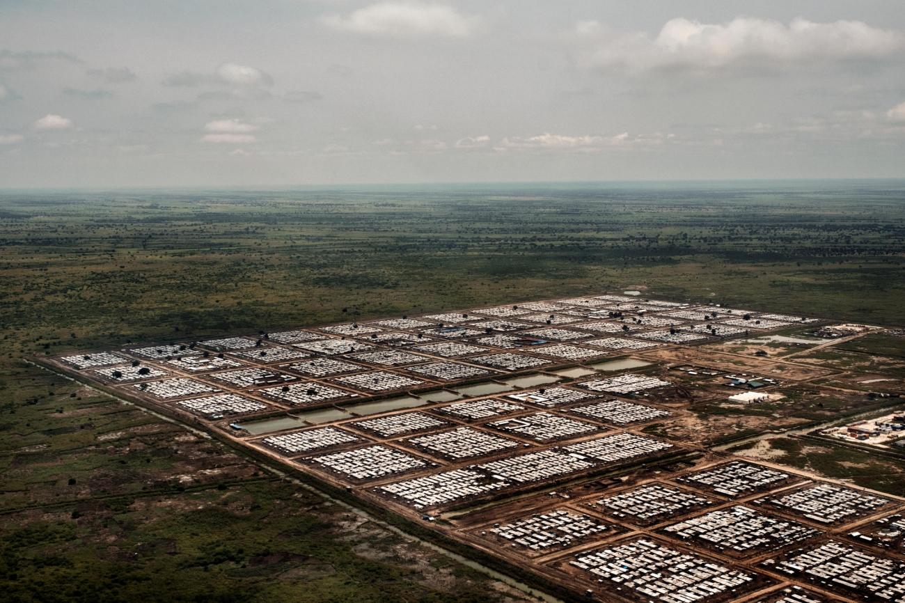Vue aérienne du camp de protection des civils de Bentiu en septembre 2017. Soudan du Sud.
© Peter Bauza