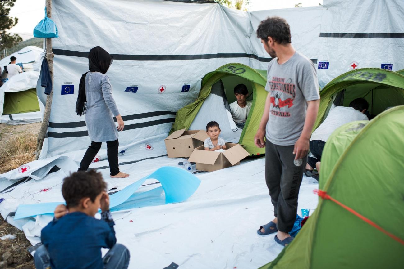 Camp de Moria sur l'île de Lesbos. Grèce. 2018.
© Robin Hammond/Witness Change