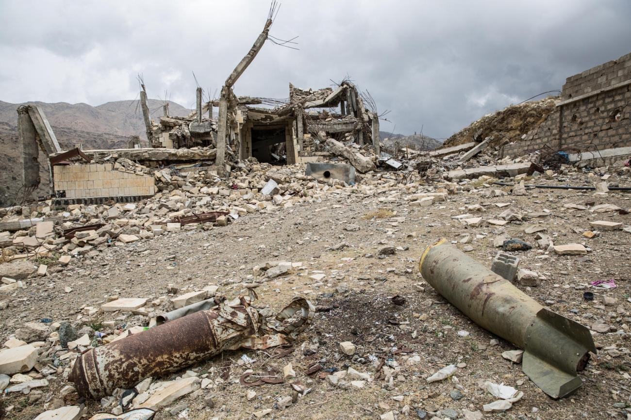 Les ruines de l'école de Haydan. Yémen. Mars 2018.
© Agnes Varraine-Leca/MSF