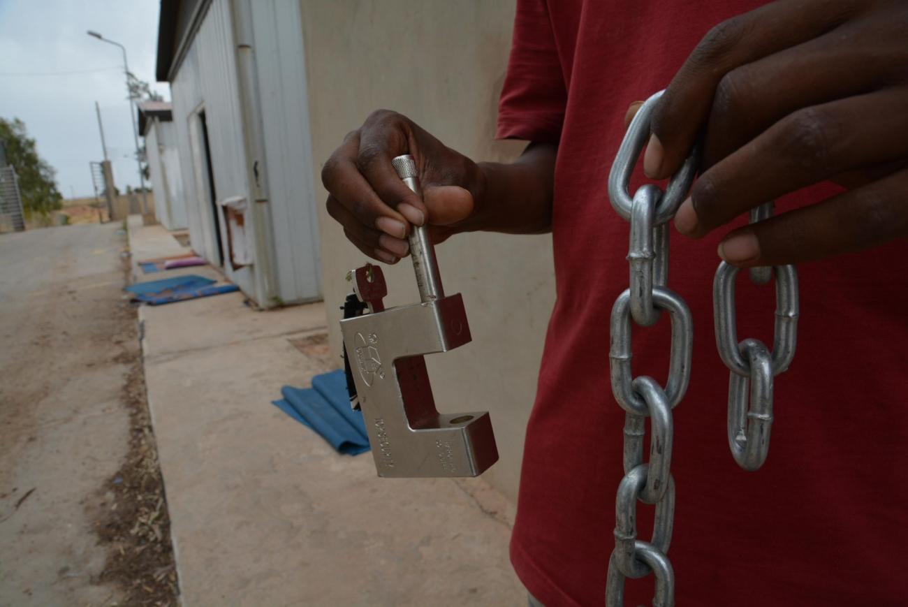 Centre de détention de Gharyan, Libye, juin 2019.
© Jérôme Tubiana/MSF