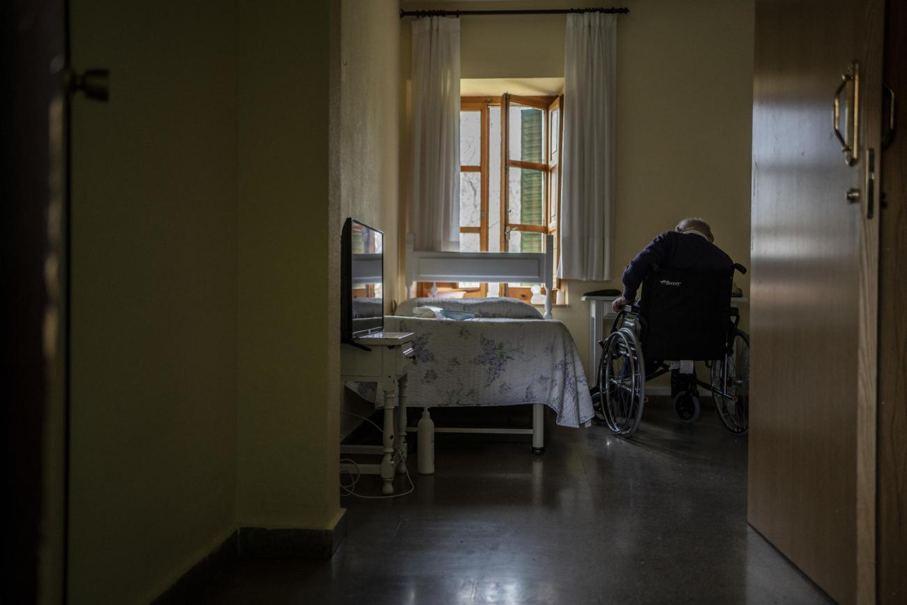 Maison de retraite « Nuestra Señora de las Mercedes », située à El Royo, province de Soria, Castille-et-Léon, Espagne, le 14 avril 2020.
© Olmo Calvo/MSF