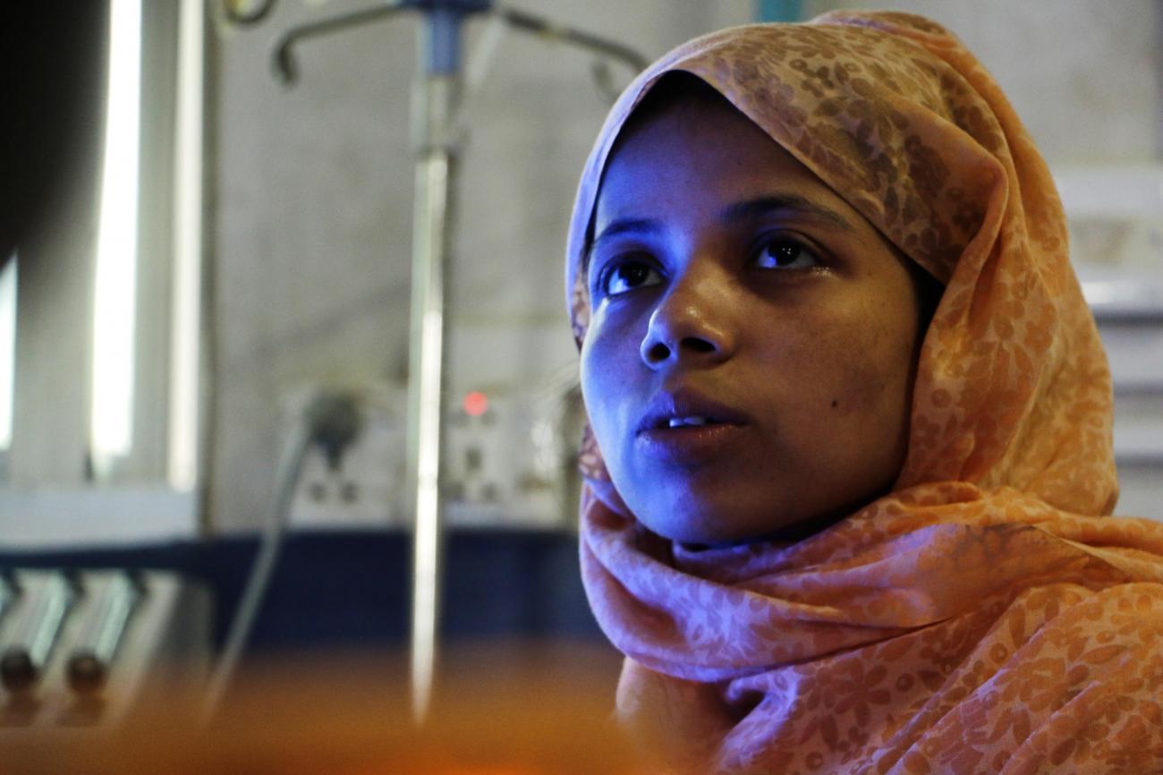 Sualeha Mohamed Ayubiu a 25 ans. Elle vivait à Manupara, dans la ville de Bhushidong, au Myanmar. Elle a fui le pays en 2017 et vit maintenant dans un camp de réfugiés à Cox's Bazar.
© Hasnat Sohan/MSF