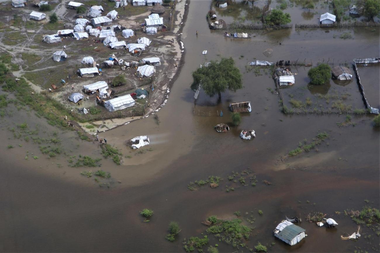 Vue aérienne de la région du Grand Pibor, au Soudan du Sud. Pibor, octobre 2020.
© MSF/Tetiana Gaviuk