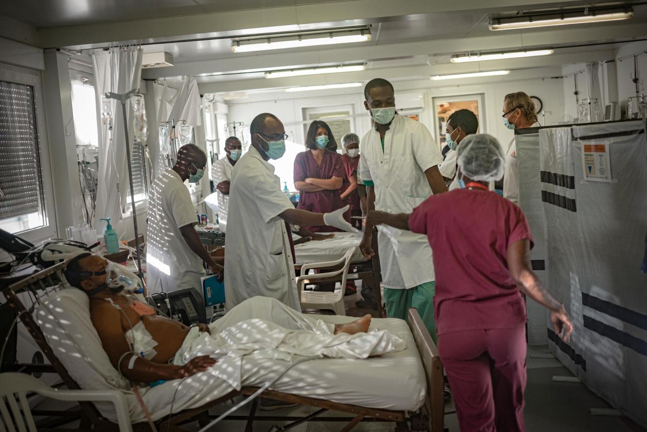 Unité de soins intensifs de l’hôpital de Tabarre à Port-au-Prince.
© Guillaume Binet/MYOP