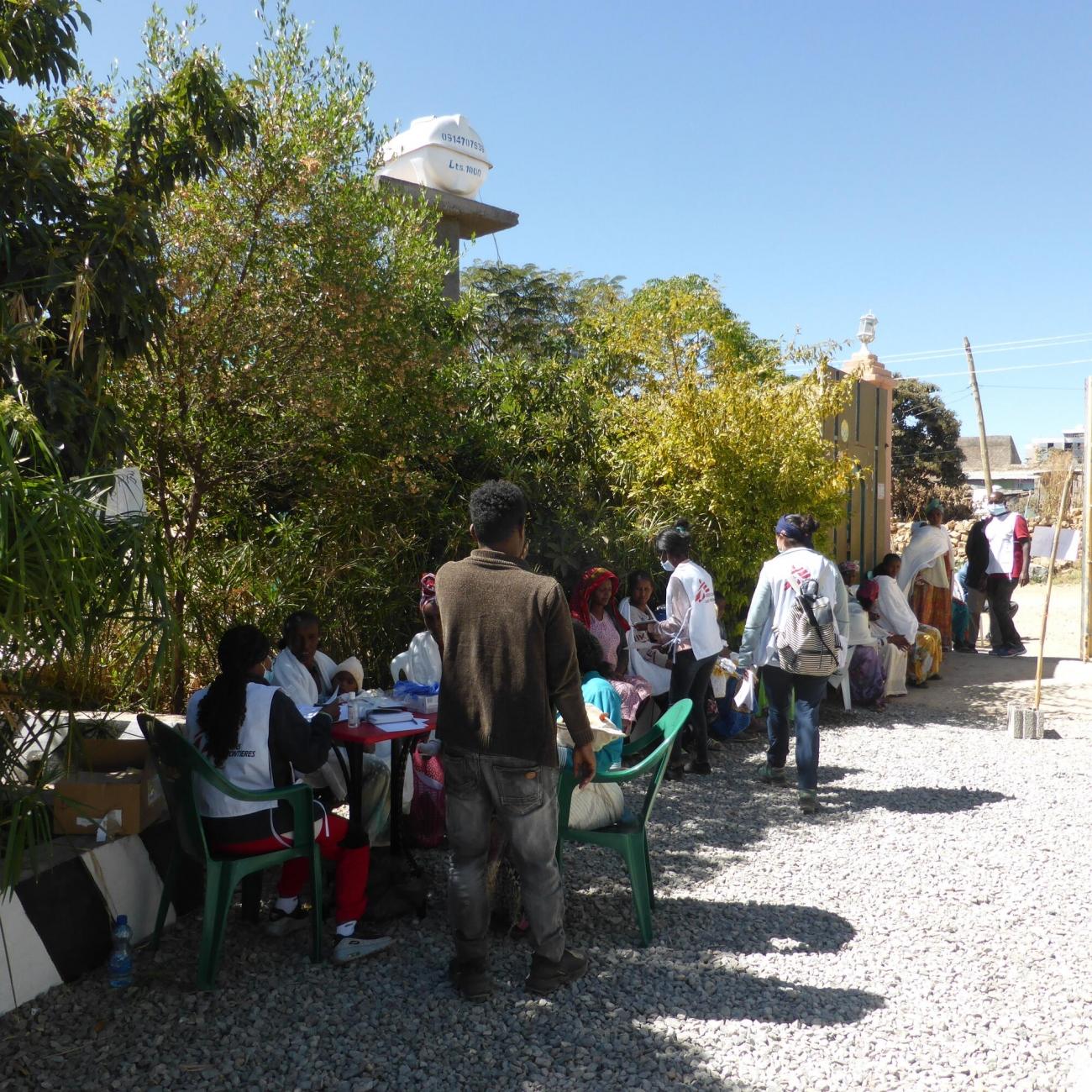 Clinique mobile MSF à Hawzen dans le nord-est du Tigré.
© MSF
