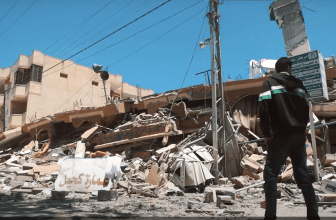 Gaza Sarah chateau de retour du terrain
