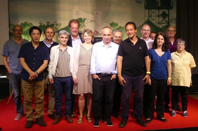 Les membres du CA de MSF élus le 10 juin 2018 à Paris.
© MSF