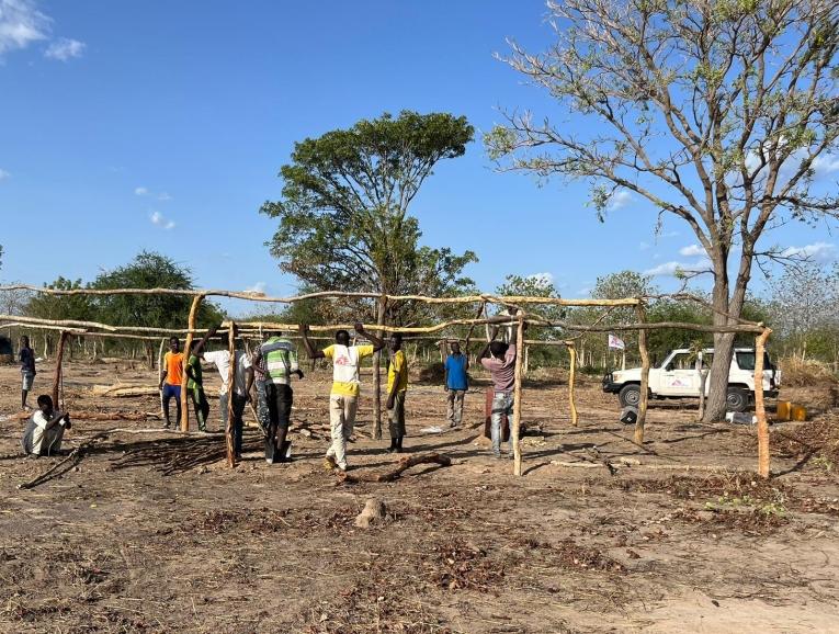 Vue du camp d'Am Dafok en République centrafricaine. 2023.
 © MSF