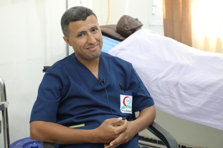 Abdullah Enqad, infirmier de MSF, hôpital rural d'Ad Dahi, gouvernorat d'Al-Hodeidah, Yémen
 © MSF