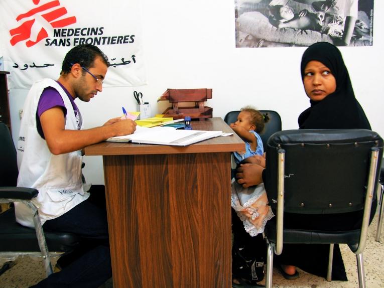 Réception du projet d'assistance aux migrants par MSF dans la région du Grand Caire, en Egypte. 2010
 © MSF