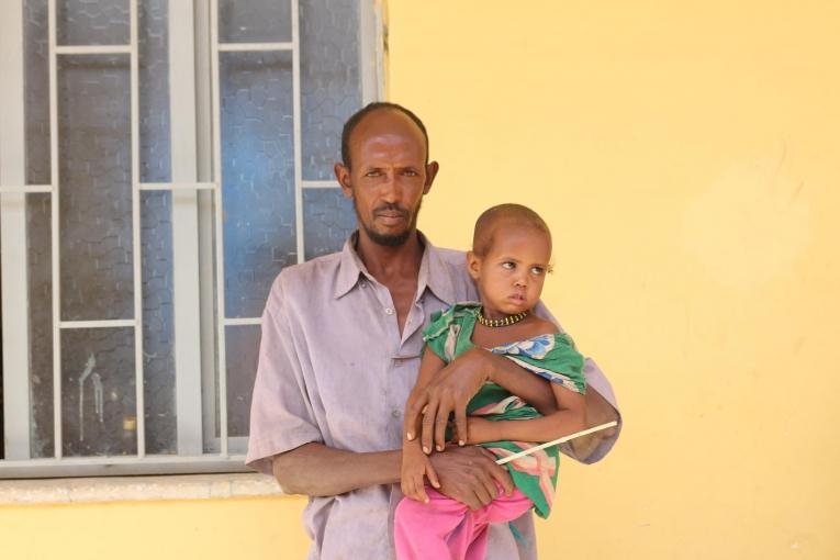 Hawa souffre de malnutrition sévère. Asbuli, Éthiopie. Février 2016.&nbsp;
 © Philippe Carr/MSF