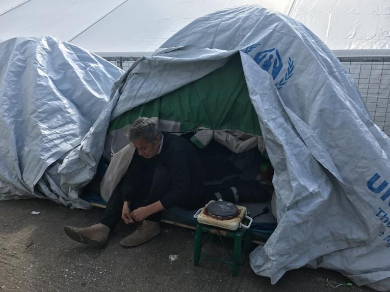 La tente de Jamal.
 © Mohammad Ghannam/MSF