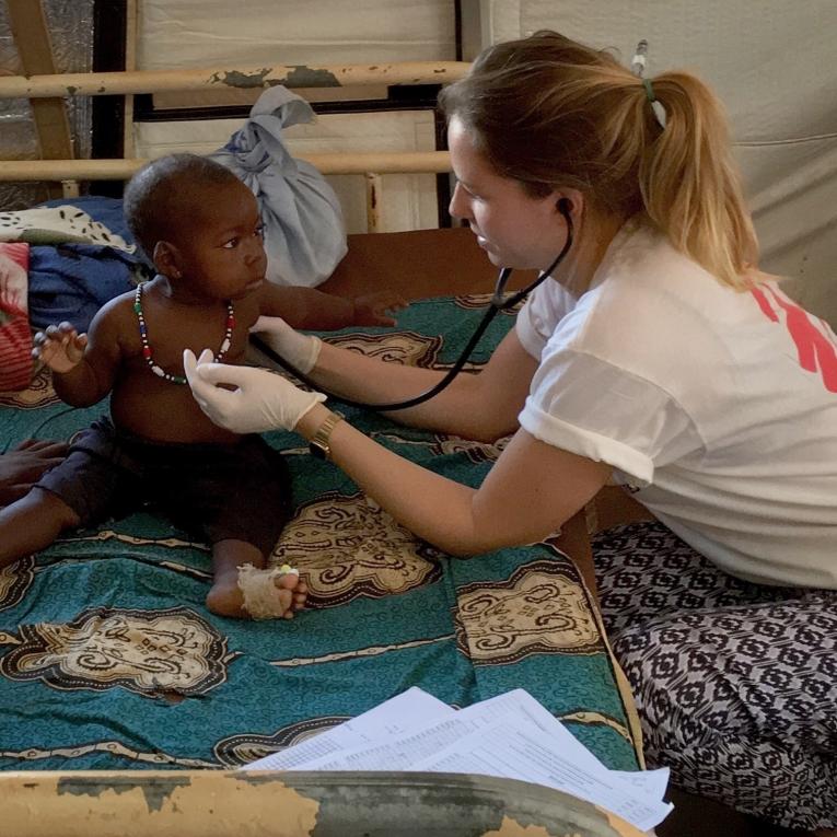 Dr. Katie Treble à l'hôpital de Bria.
 © MSF