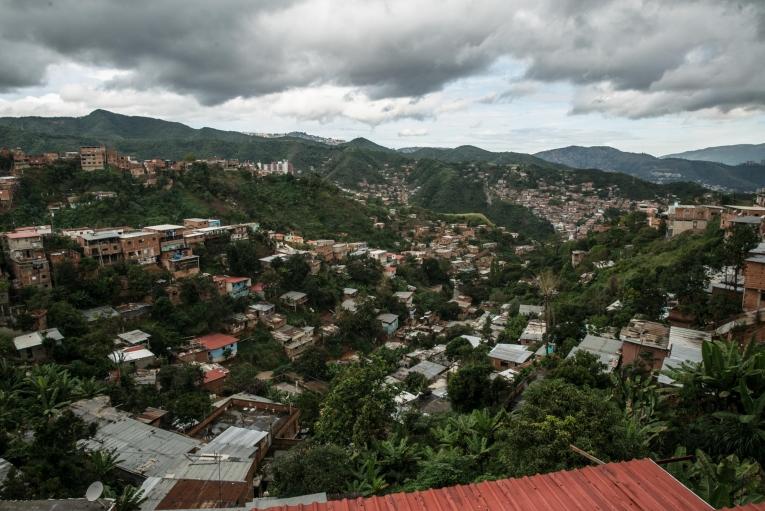 District La Pradera, Caracas, où&nbsp;les équipes MSF&nbsp;dispensent des soins médicaux et de santé mentale.
 © Marta Soszynska/MSF