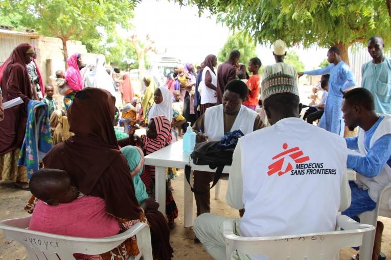 Une clinique mobile MSF à Maiduguri. 2019. Nigeria.
© Yuna Cho/MSF