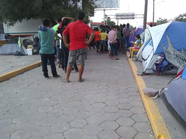 Dans le camp de Matamoros.
 © MSF