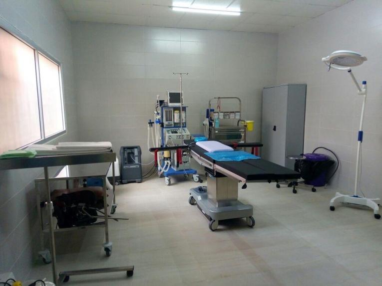 La salle d'opération MSF du Bardnesville Junction Hospital, dans laquelle pratiquent les chirurgiens pédiatriques MSF.
© MSF