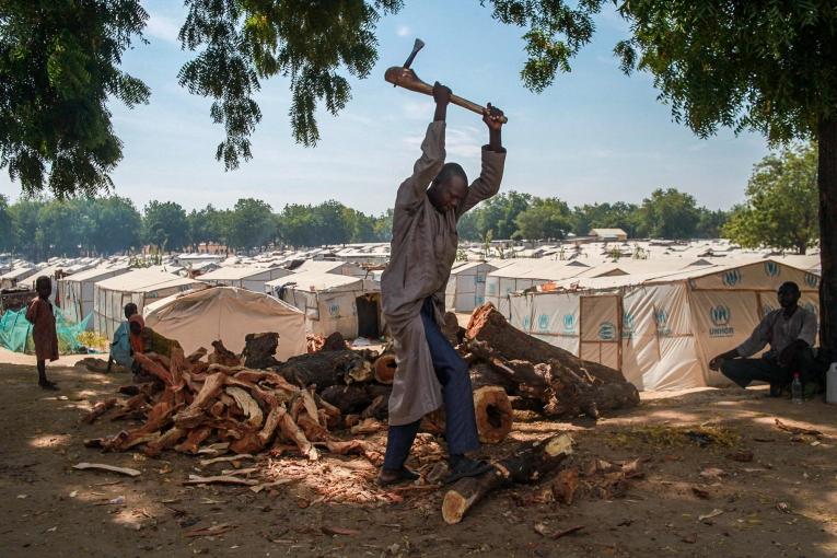 Camp de personnes déplacées de Bama dans le Borno, au Nigéria.
 © Scott Hamilton/MSF