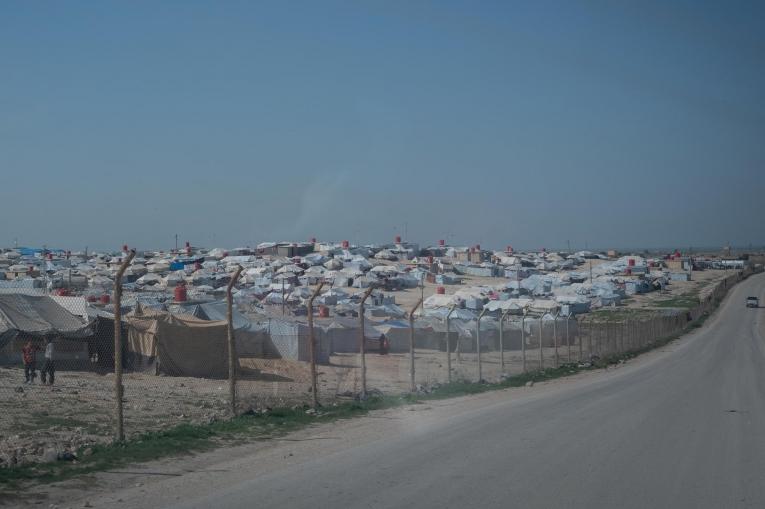 Vue du camp d'Al Hol, dans l'est du gouvernorat d'Al Hasakeh, dans le nord-est de la Syrie, le 09 mars 2020.
 © MSF