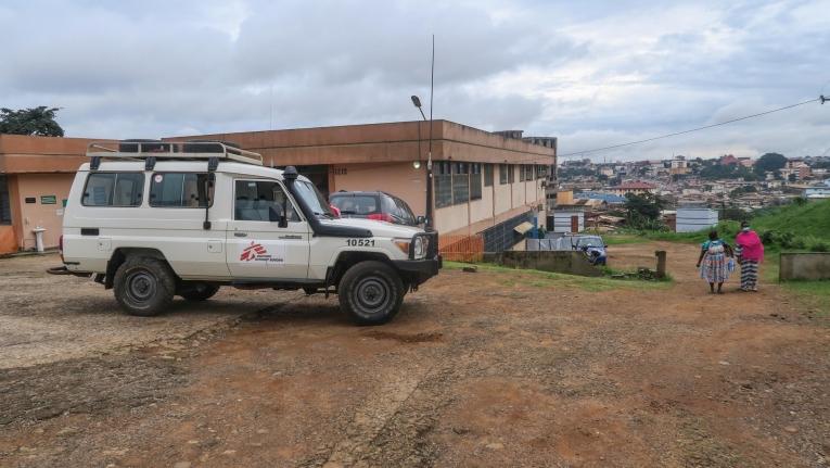 Vue extérieure de l'hôpital Djoungolo à Yaoundé, au Cameroun.
 © MSF/Vanessa Fodjo