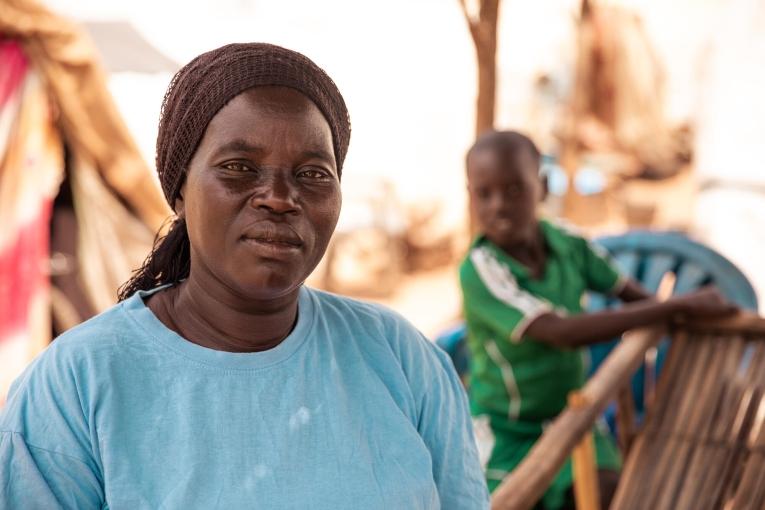 Severna Joseph vit dans un camp de personnes déplacés à Tambura où elle a pu avoir accès à des soins de santé mentale avec MSF.
 © Scott Hamilton/MSF