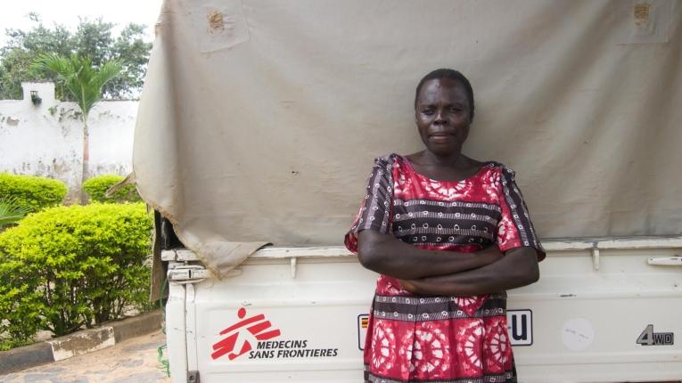 Helen Candiru a été diagnostiquée positive au VIH à l'âge de 33 ans. Cette ancienne patiente a travaillé près de 10 comme éducateur sanitaire pour MSF. 2023.
© Sophie Neiman