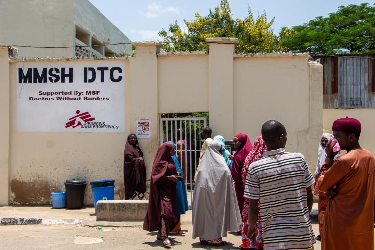 Vue d'un hôpital soutenu par MSF à Kano. Nigeria. 2023.
 © Ehab Zawati/MSF