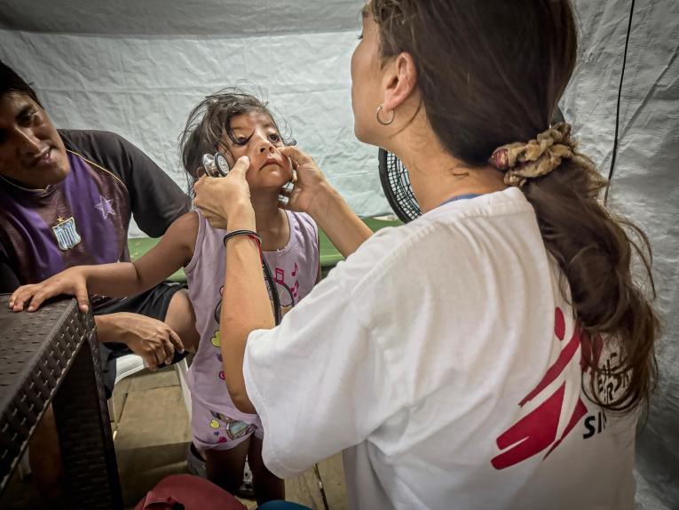 De janvier à octobre 2023, MSF a assuré 51 500 consultations médicales à Darien, au Panama.
 © Juan Carlos Tomasi/MSF