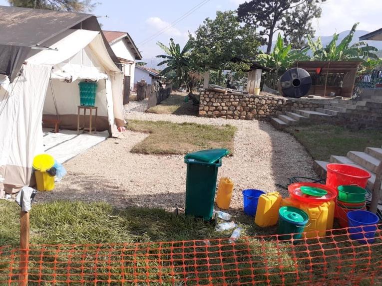 Unité d'isolement à l'hôpital d'Uvira, soutenu par MSF dans la lutte contre le mpox dans le Sud-Kivu, en RDC.&nbsp;
 © MSF