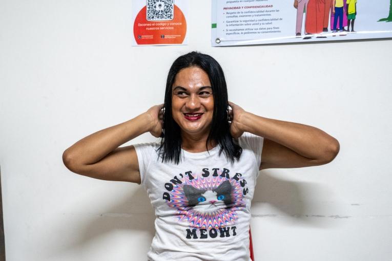 Melissa, une patiente de la clinique de MSF à San Pedro Sula.
 © Fritz Pinnow Kawas/MSF