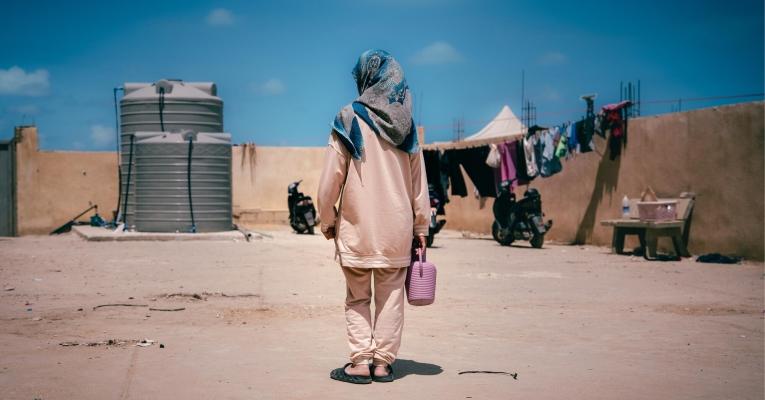Warde* et sa famille ont trouvé refuge dans un centre d'accueil à Jiyeh, au Mont-Liban.
 © Salam Kabboul/MSF