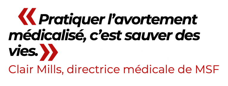 Pratiquer l'avortement médicalisé, c'est sauver des vies