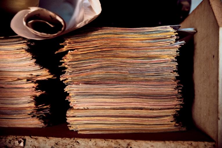 Les dossiers de personnes victimes d'agressions sexuelles, rassemblés par Étienne Oumba, fondateur et président de l'association centrafricaine AVUC.