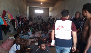  Centre de détention libyen de la région de Tripoli, Homs et Misrata 2018. © MSF 