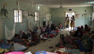 Centre de traitement nutritionnel à N'Djamena. 2017. 