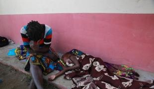 Des personnes affectées par la diarrhée sévère. Mozambique. 2019.