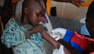 Measles Vaccination in Carnot, IDP camp, CAR