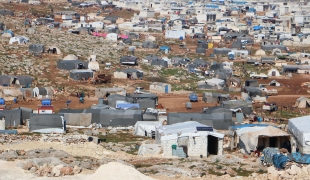 Camp de personnes déplacées de la province d'Idlib. Syrie. 2020. 