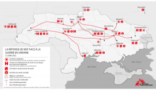 Carte des activités de MSF - Juillet 2022