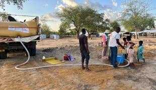 Vue du camp d'Am Dafok en République centrafricaine. 2023.